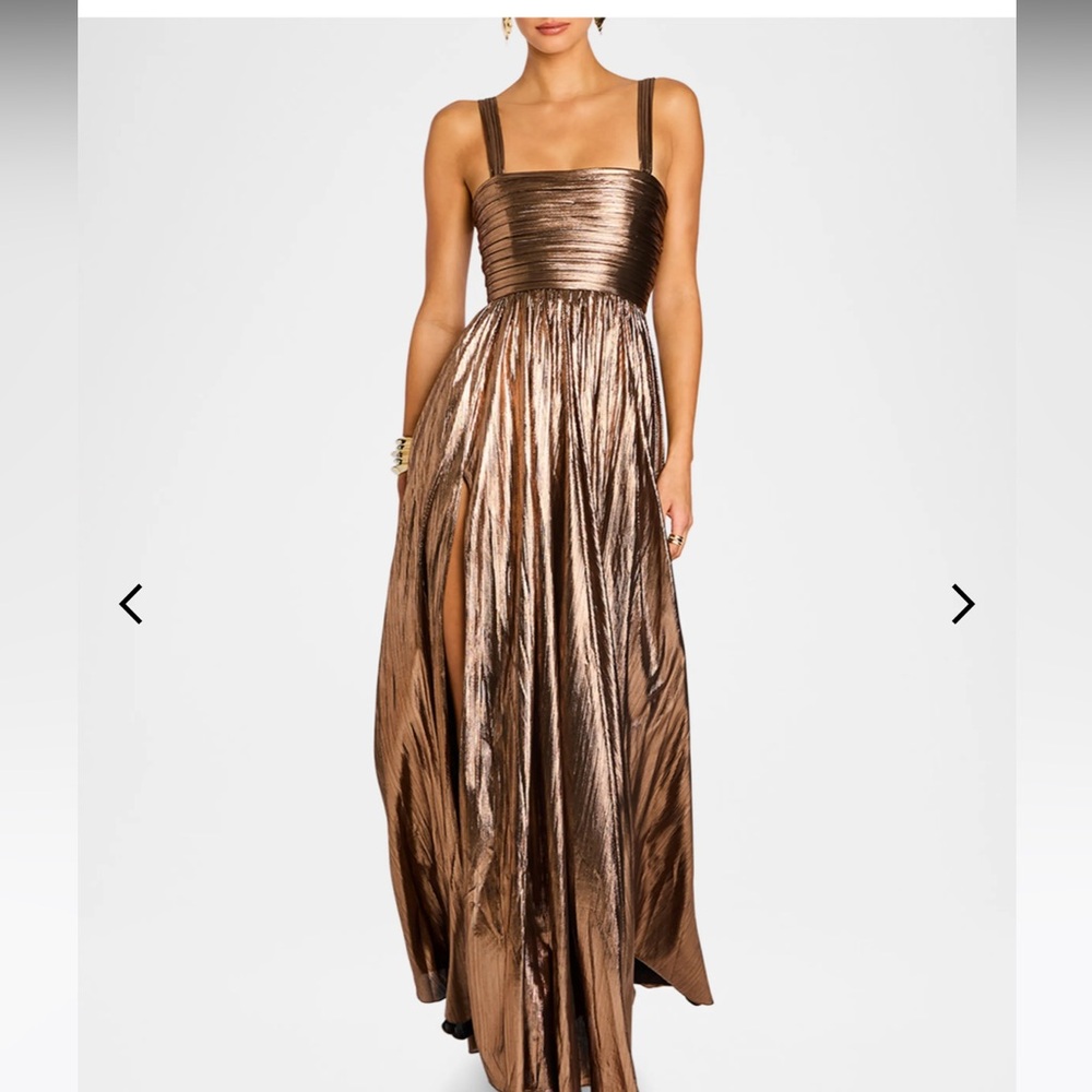 Neiman Marcus “Iris Metallic Maxi Dress”